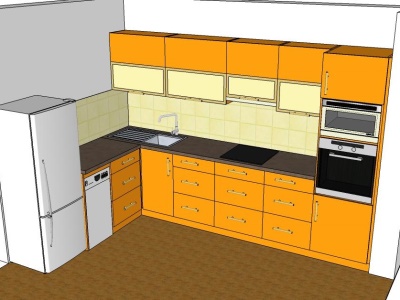 Veselá kuchyň - oranžová U329